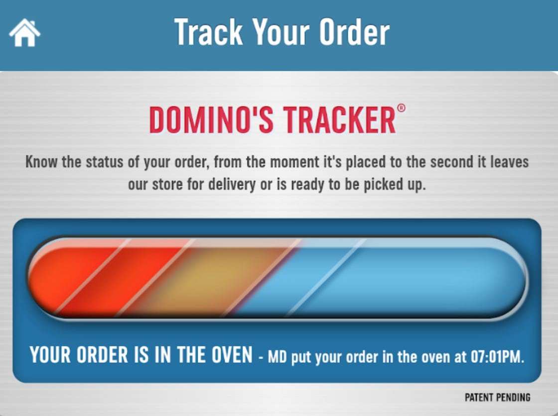 Dominos Pizza Tracker Operational Transparency